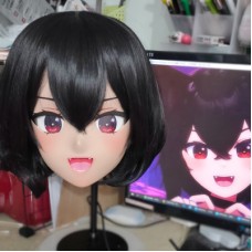 (GLA047)Customize Character'! Female/Girl Resin Full/Half Head With Lock Anime Cosplay Japanese Animego Kigurumi Mask (GLA047)Customize Character'! Female/Girl Resin Full/Half Head With Lock Anime Cosplay Japanese Animego Kigurumi Mask